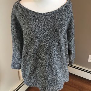 Grey Quarter Sleeve Dolman Top